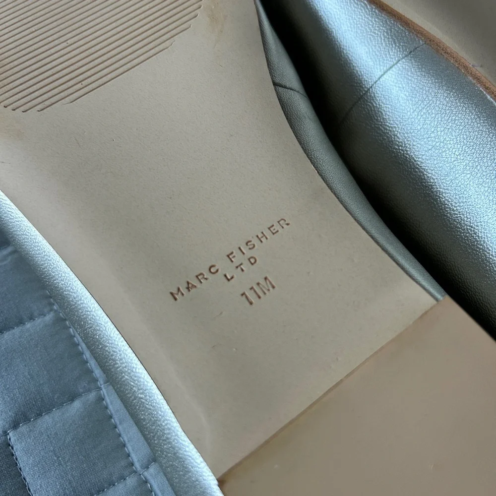 Brand New! Marc Fisher “Urella” Gold Mary Jane Flats - Picture 9 of 9